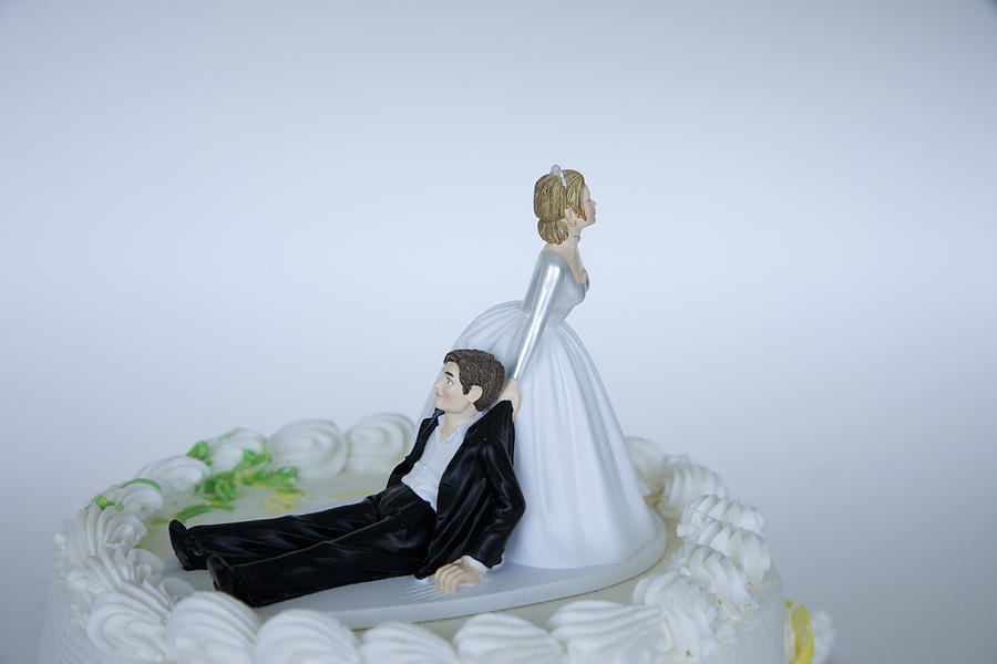 Wedding cake figurines Photograph by Buena Vista Images