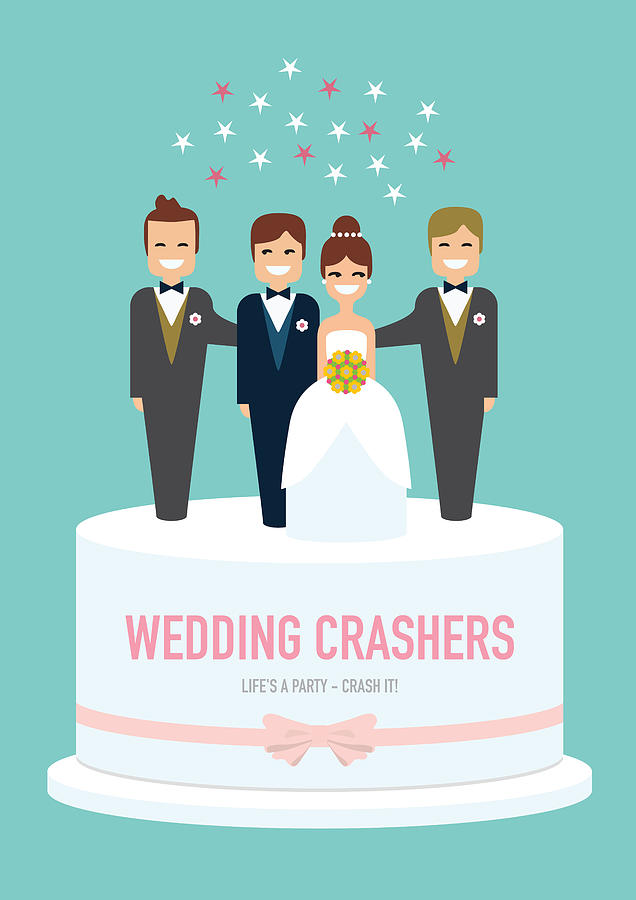 Wedding Crashers Digital Art - Wedding Crashers - Alternative Movie Poster by Movie Poster Boy