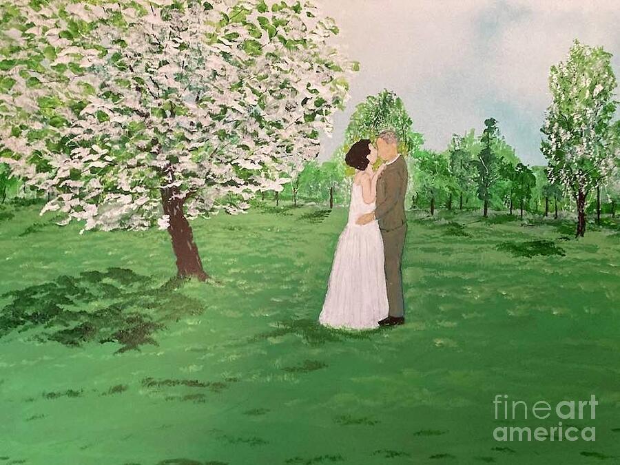 Wedding Day Also Painting by Patrick Grills