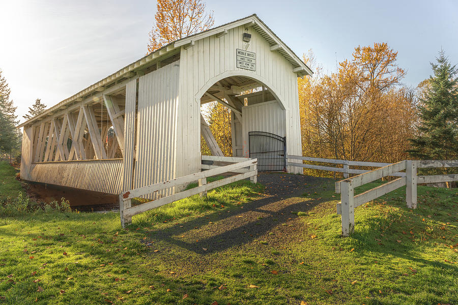 Weddle Bridge- Sweet Home, Oregon Photograph