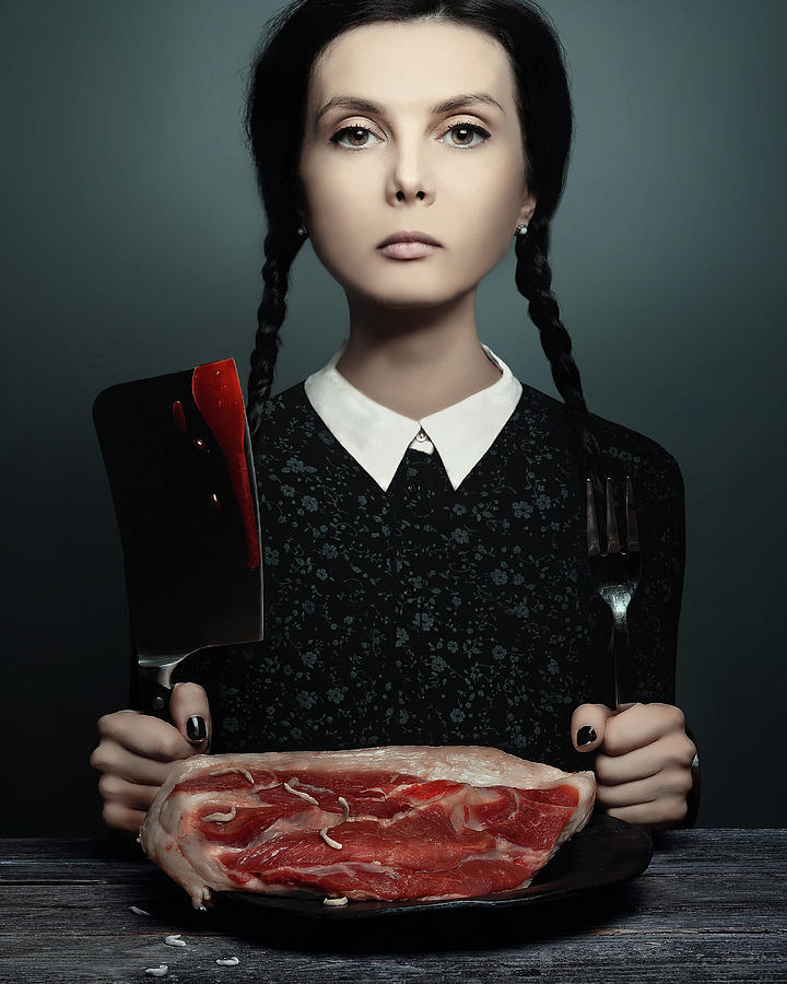 Wednesday Addams Photograph by Leo Sneg - Pixels Merch