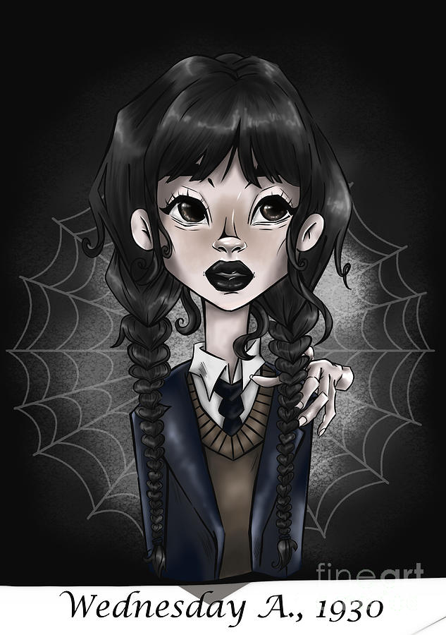 Fanart of Wednesday Addams : r/AddamsFamily