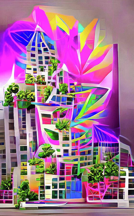 Weed City 03 Digital Art by Matthias Hauser