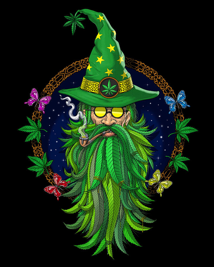 Weed Wizard Digital Art By Nikolay Todorov Fine Art America