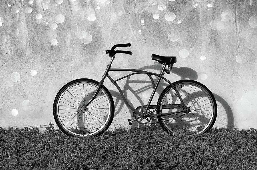 Weekend Special Bike Bw Photograph by Laura Fasulo