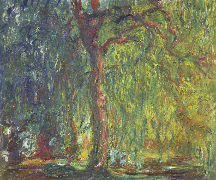 Claude Monet Painting - Weeping Willow, 1918-1919 by Claude Monet
