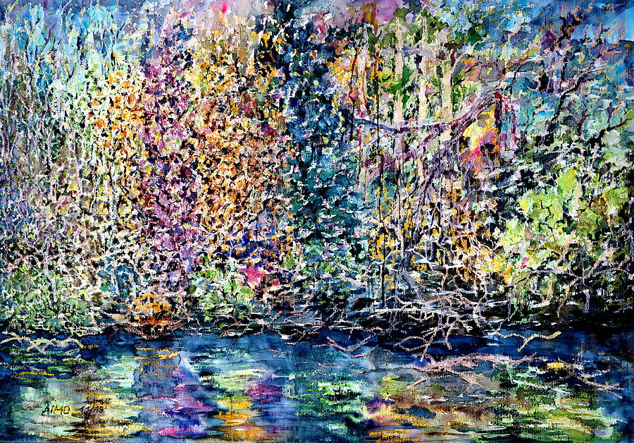 Weeping Woodland Painting by Almo M