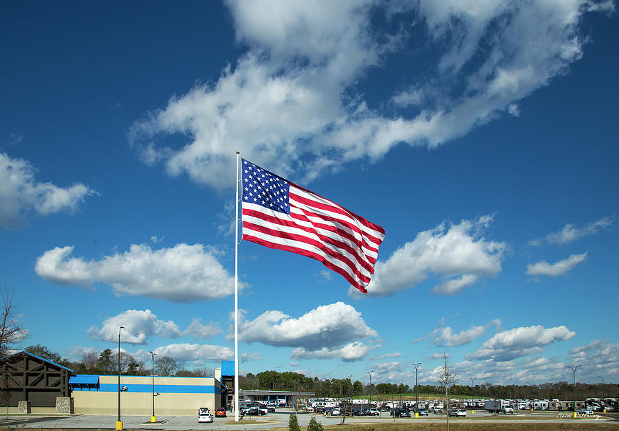 Weighed Down With Glory American Flag United States of America Flag Art Photograph by Reid Callaway