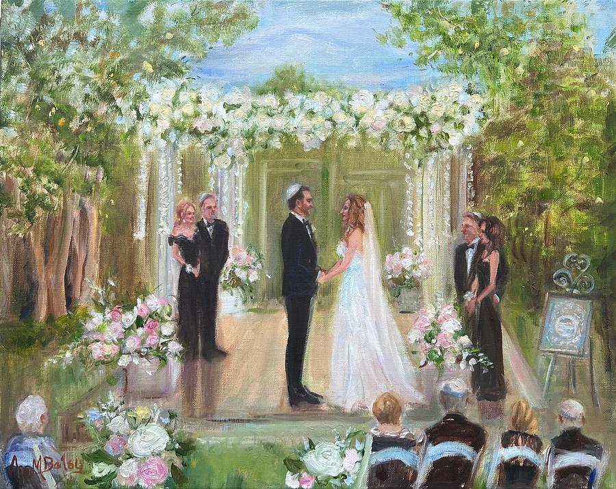 Weiner Rubin 2023 Wedding Ceremony Atlanta Painting by Ann Bailey