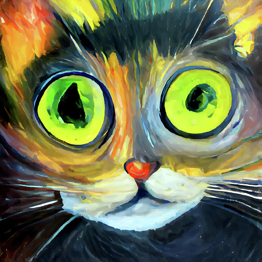 Weird Cat 19 Painting by Chris Butler - Fine Art America