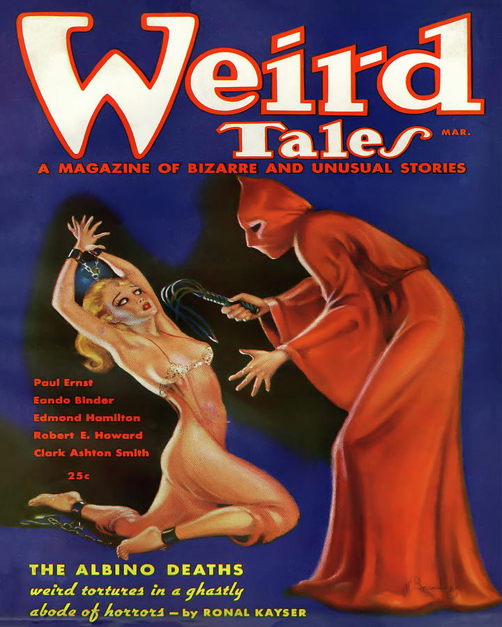 Weird Tales March 1936 The Albino Deaths Digital Art by Anthony Murphy