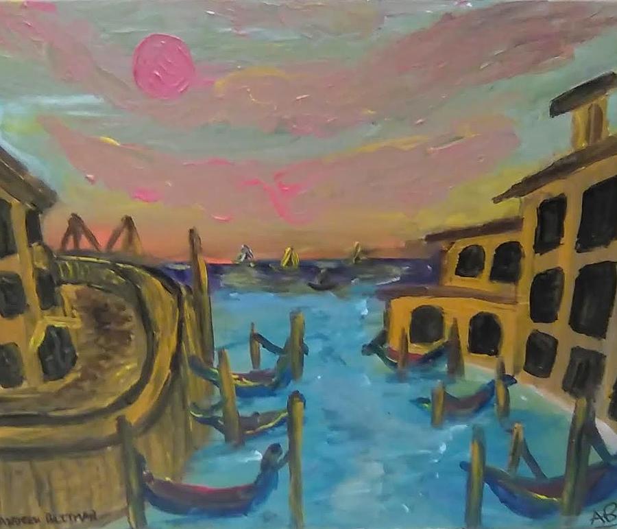Welcome Back to Venice Painting by Andrew Blitman
