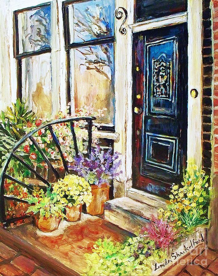 Welcome Blooms Painting by Linda Shackelford