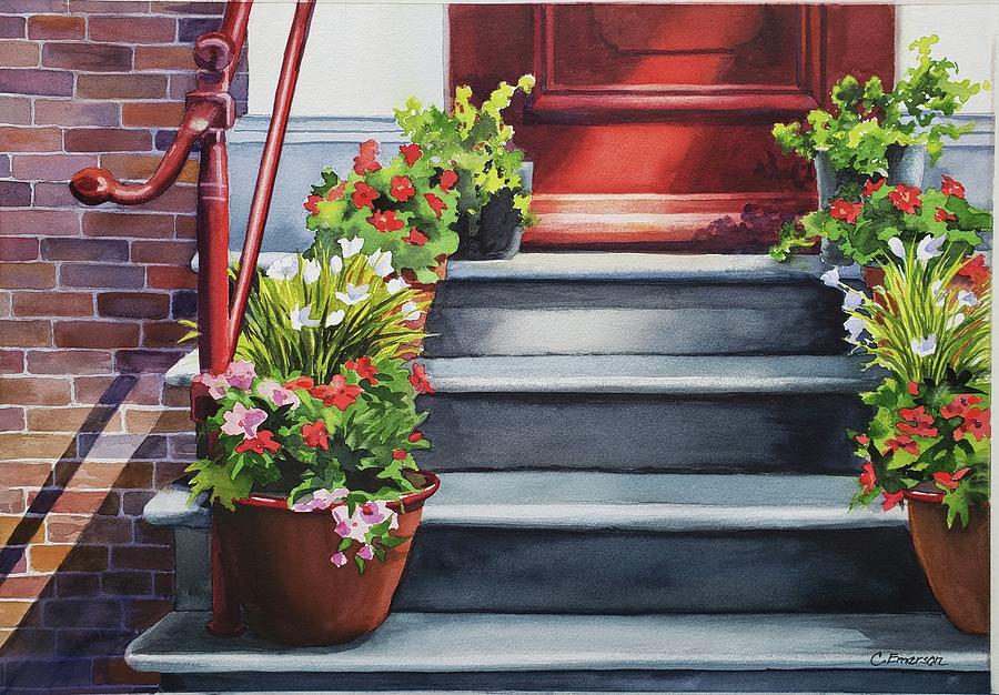 Welcome watercolor Painting by Carolyn Emerson