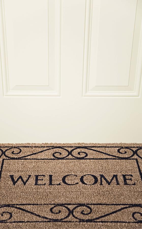 Welcome doormat Photograph by Jupiterimages