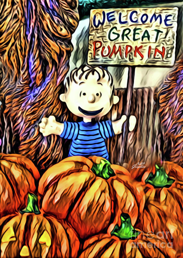 Welcome Great Pumpkin Digital Art by CAC Graphics