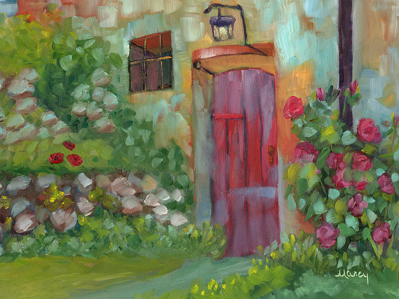 Welcome Home Painting by Marcy Brennan