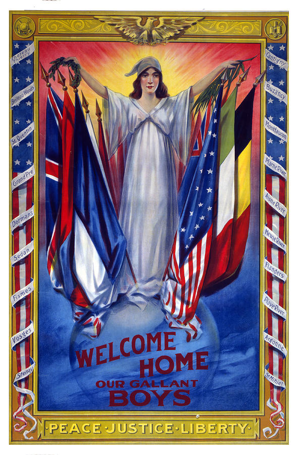 Welcome Home War Poster by Carlos Diaz Welcome Home War Poster by Carlos Diaz