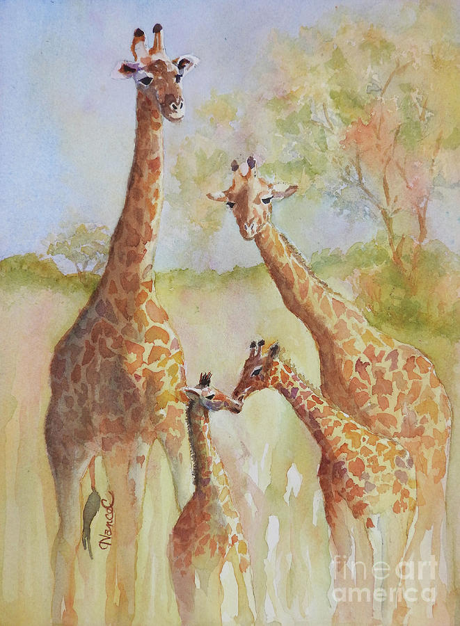 Welcome Kiss Painting by Nancy Charbeneau
