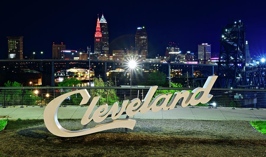 Welcome To A Cleveland Night Photograph By Frozen In Time Fine Art