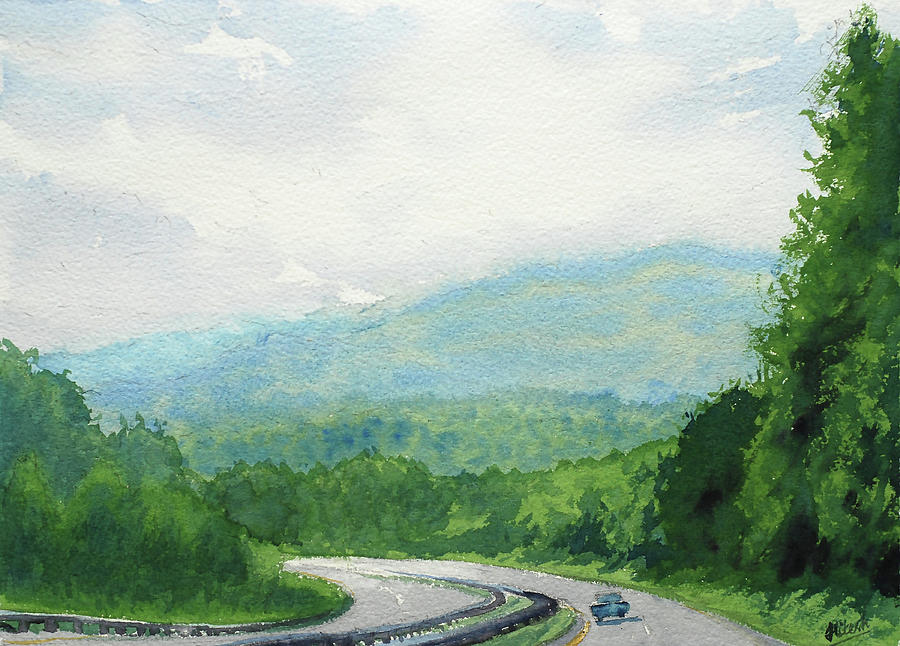 Welcome to Asheville Painting by Tesh Parekh
