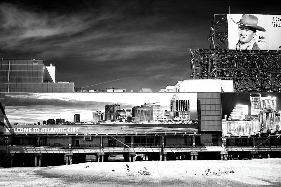 Welcome to Atlantic City Infrared Photograph by John Rizzuto