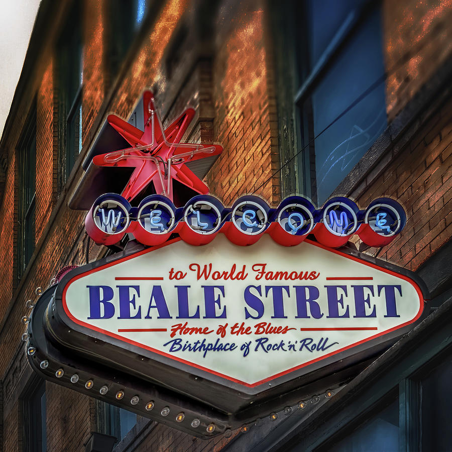 Welcome to Beale Street Photograph by Susan Rissi Tregoning