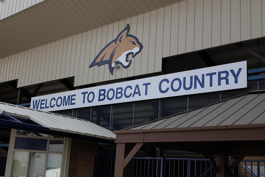 Welcome to Bobcat Country sign at Montana State University Photograph ...