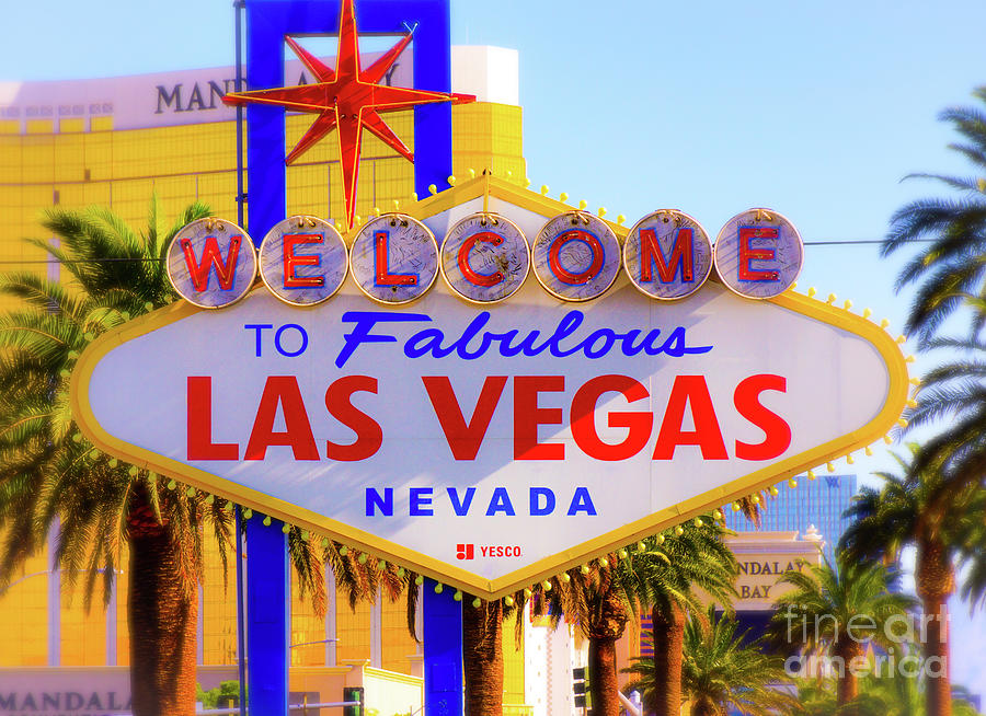 Welcome to Fabulous Las Vegas Photograph by Rodney Lee Williams