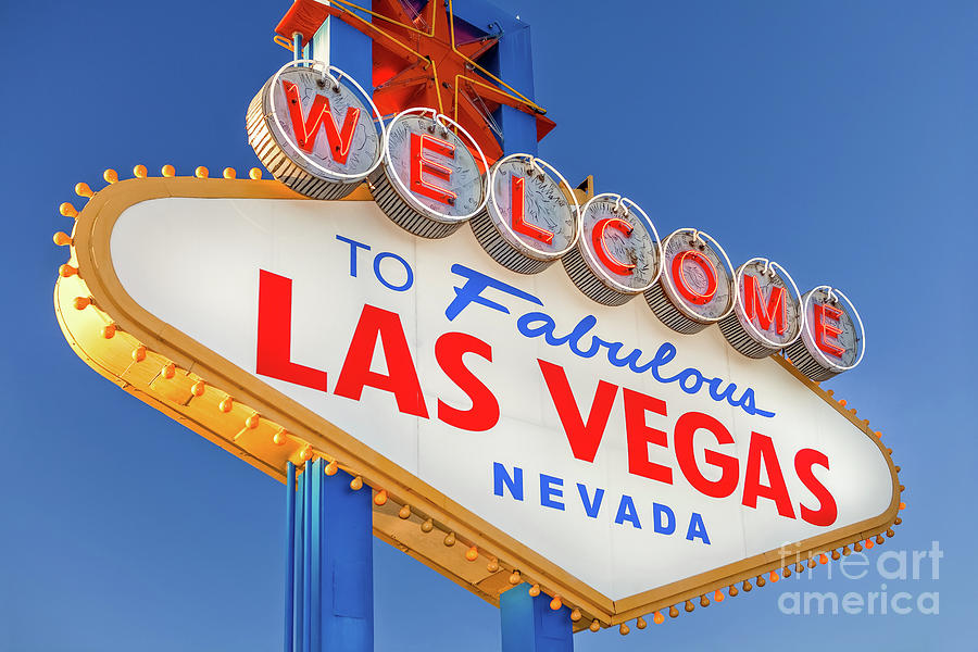 Welcome to Fabulous Las Vegas Sign Photograph by FeelingVegas Wall Art and Prints