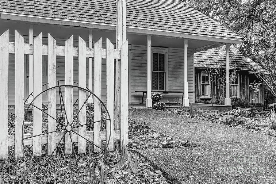 Welcome To Hooper House Grayscale Photograph by Jennifer White