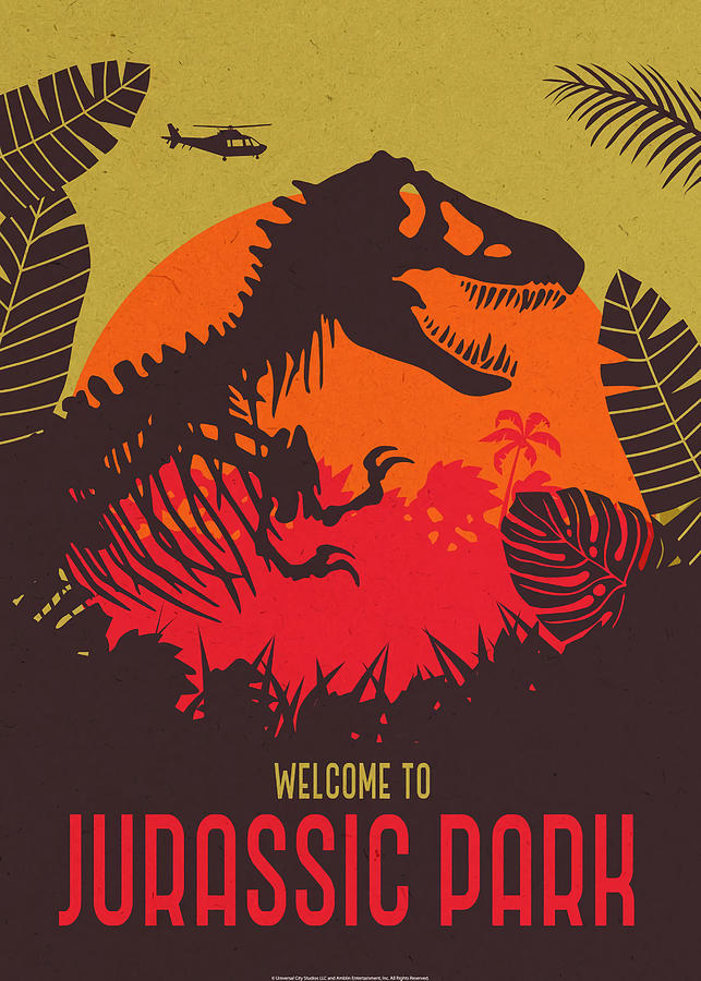 Welcome to Jurassic Park Poster Jurassic World Tapestry - Textile by ...