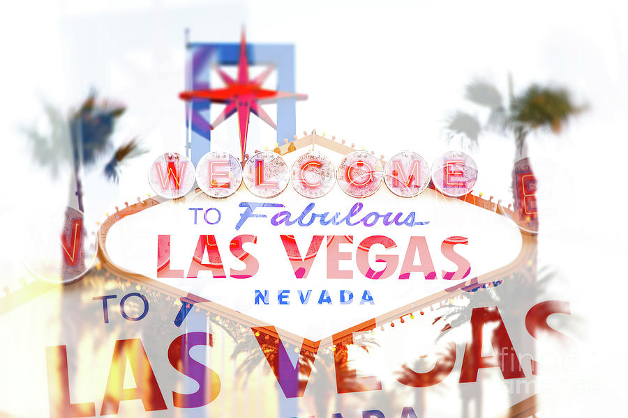 Sign Photograph - Welcome to las Vegas by Jane Rix