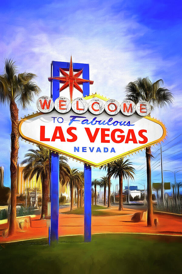 Las Vegas Photograph - Welcome To Las Vegas Nevada Sign  by Carol Japp