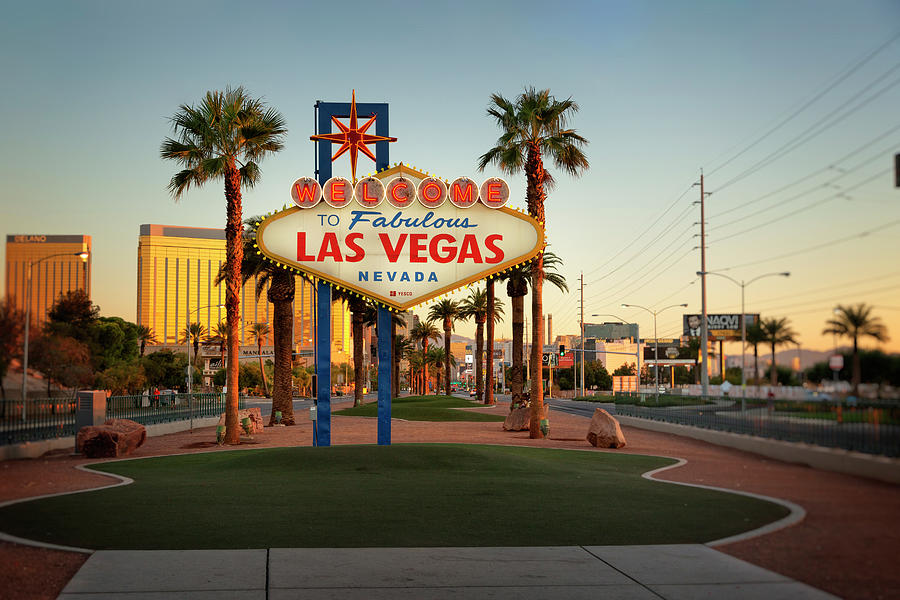Las Vegas Photograph - Welcome To Las Vegas Sign 5 by Ricky Barnard