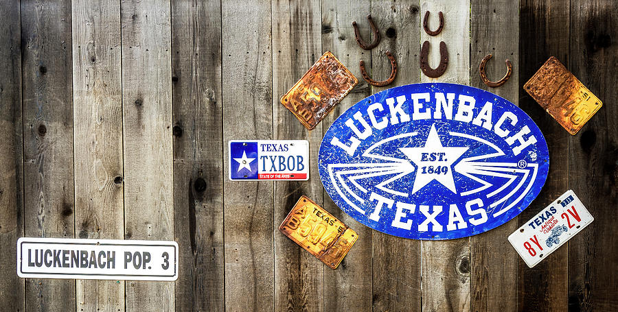 Welcome to Luckenbach Photograph by Andy Crawford