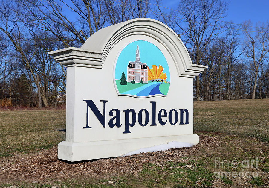 Welcome to Napoleon Ohio Sign 9847 Photograph by Jack Schultz