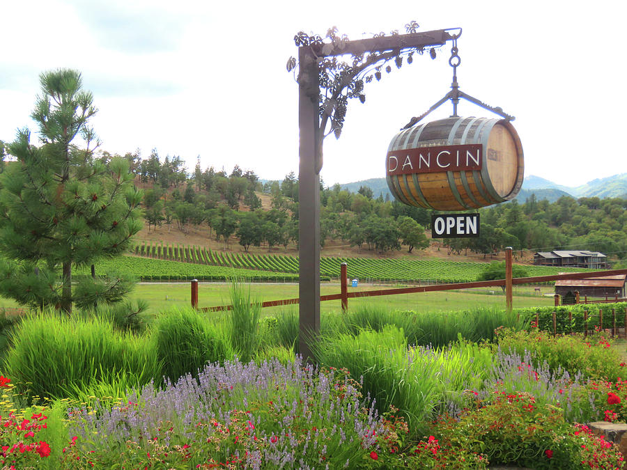 Welcome to Oregon Wine Country - Tasting Rooms and Orchards - Decorative Entrances  Photograph by Brooks Garten Hauschild