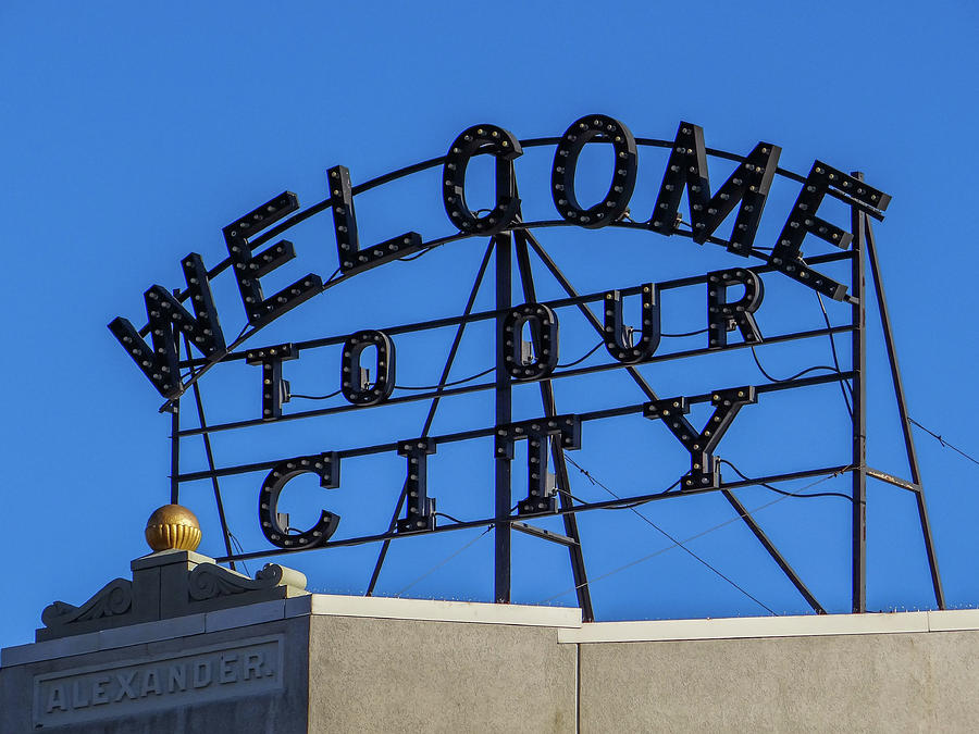 Welcome To Our City Sign Photograph By Julie A Murray Pixels