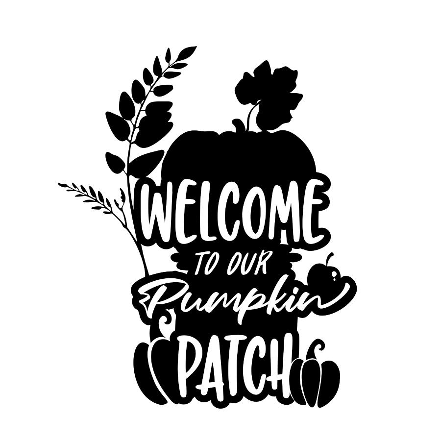 Halloween Digital Art - Welcome to Our Pumpkin Patch Autumn by Jacob Zelazny