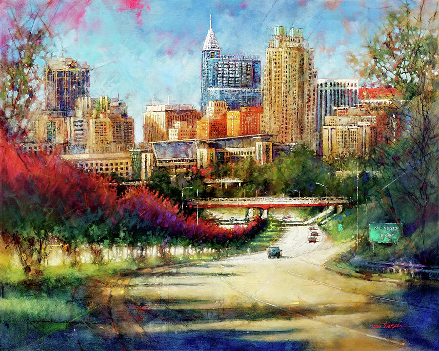 Welcome to Raleigh Painting by Dan Nelson