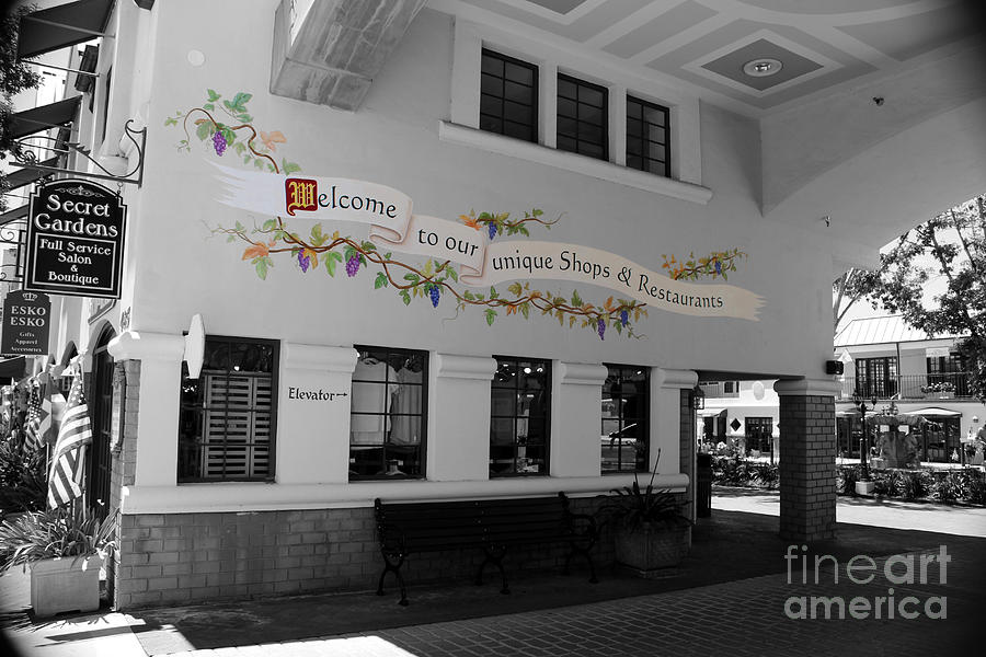 Welcome to Solvang Selective Coloring Photograph by Colleen Cornelius