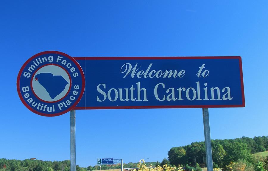 Welcome to South Carolina Sign Photograph by VisionsofAmerica/Joe Sohm