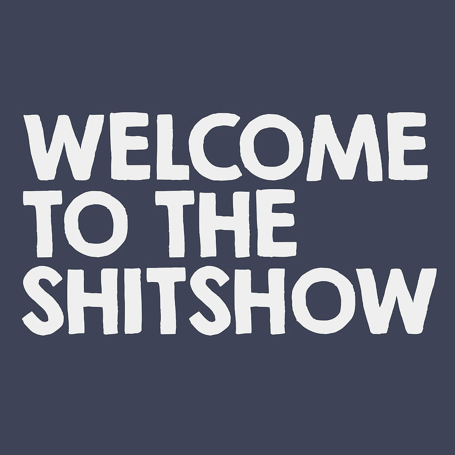 Welcome to the shitshow funny quotes funny cool Painting by Alfie ...