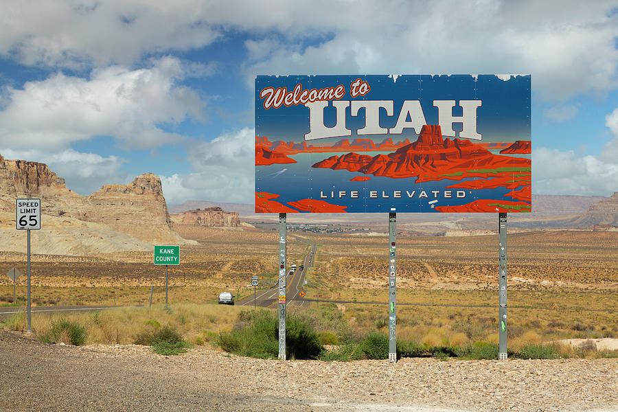 Welcome to Utah Photograph by Ricky Barnard