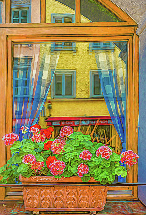 Welcoming Window of Munich Photograph by Marcy Wielfaert