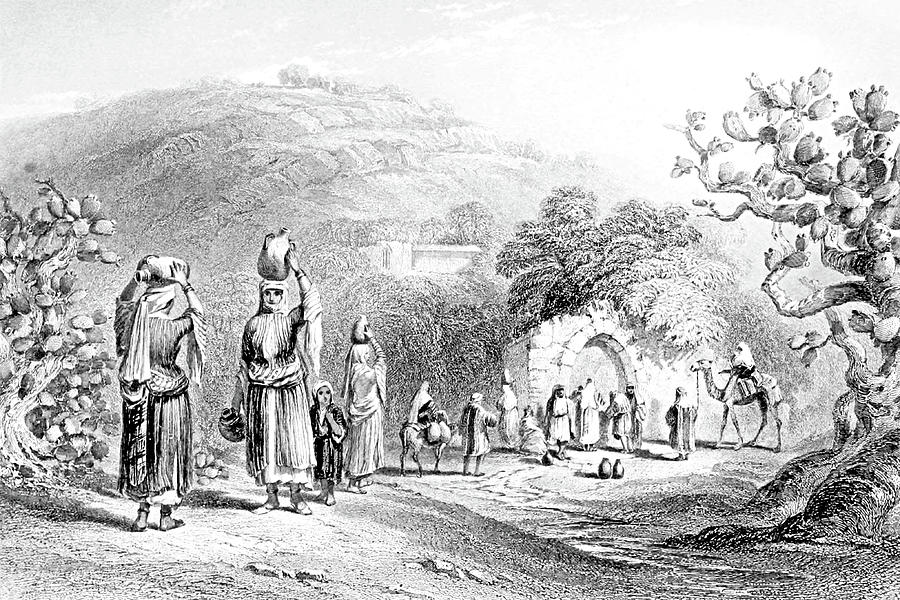 Well in Nazareth in 1847 Photograph by Munir Alawi