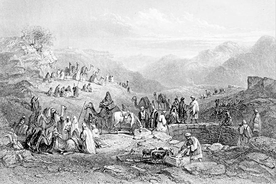 Well Near Emmaus in 1847 Photograph by Munir Alawi