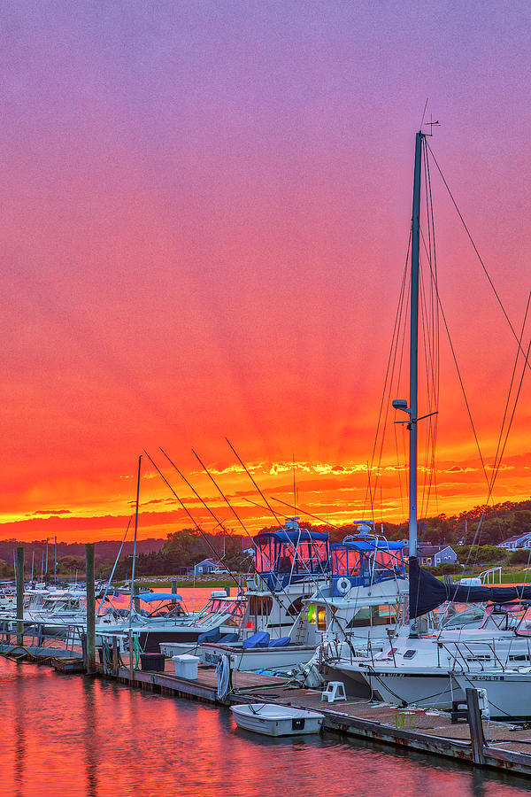 Outer Cape Cod Wellfleet Harbor and Marina Photograph by Juergen Roth