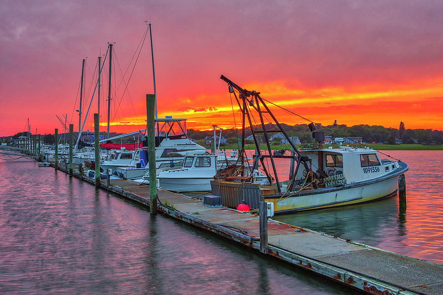Wellfleet Marina and Harbor Photograph by Juergen Roth